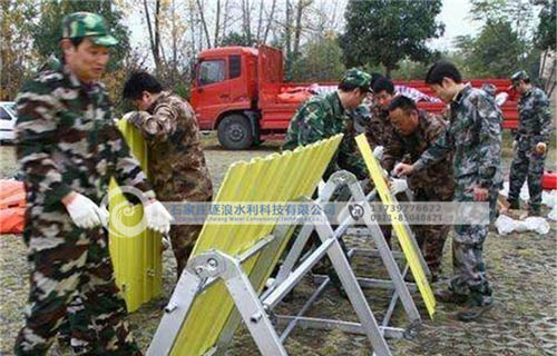 防汛擋水板牆價格_防洪堵水裝配式子堤