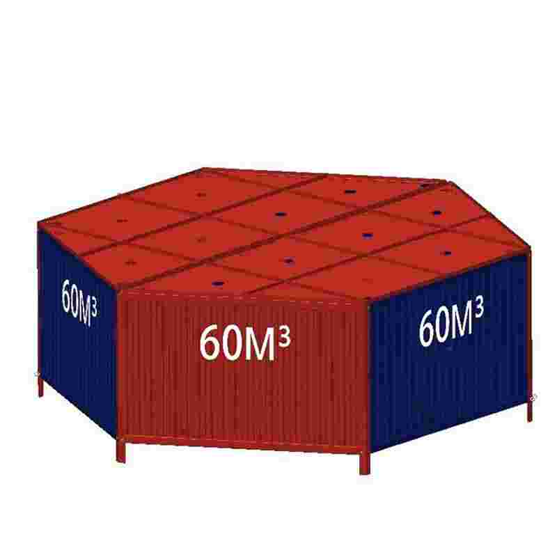ZL-DB01裝配式組合金屬沉箱60m³快速沉箱防汛擋水六角沉箱